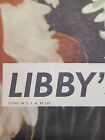 Vintage Libby s Hawaiian Slice Pineapple Advertising Poster  original  20 x26  