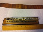 Vintage Brass Union Pacific Railroad Award  With Steam Locomotive Model  8444