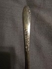 Wm  A  Rogers  oneida Ltd   Silverplate Serving Fork Floral Handle Pattern 8 25 
