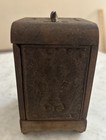 Antique Cast Iron Coin Deposit Bank Toy Safe Promotion
