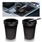 2pcs Car Ashtray With Lid Smell Proof self-extinguishing Smokeless Ashtray For