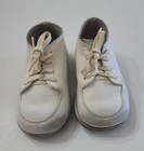 Vintage Stride Rite Baby Hard Bottom White Walking Shoes Infant Baby Size 3 5 D