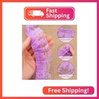 Purple Lace Ruffle Trim For Crafts 1-5 8 x5yd 2-layer Pleated Edge Lace Ribbon