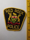 Red Rock  Police Souvenir Vintage Patch Shoulder Crest  Ontario Canada