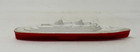 Vintage Plastic Ocean Liner Ship Boat 7 Inch Toy Red And White