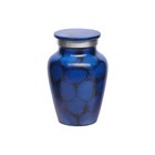 Pet Cremation Urn  Small Urn For Animal Ashes   Blue Black  3  X 2 