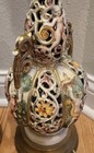 Pair Antique Italian Capodimonte Table Lamps  Gorgeous  Ornate  Cherub Design