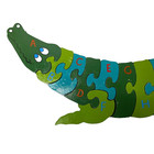 Kids Alphabet Abc Numbers 123 Wood Crocodile Jigsaw Learning Educational Puzzles