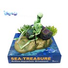 Air Driven Skeleton W  Rum Aquarium Ornament Fish Tank Decoration