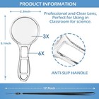 30 Pack Magnifying Glass  Mini Handheld Glass Bulk  Transparent 