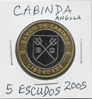 Cabinda Angola 5 Escudos 2005 Ramona Fish Bimetal Fantasy Issue