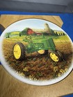 John Deere Legends Stoneware Coaster Set W wood Holder Set Of 4 Euc