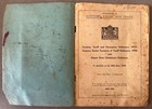 1944 British Mandate Palestine Customs Tariff Ordinance Government Printing Pres