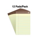 Staples 100  Recycled Narrow Ruled Perforated Notepads Canary 5  X 8  12 pk