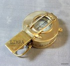 Antique Nautical Brass Military Compass Vintage Collectible Decor Style Gift