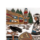 Mag Mor Studios Pacific Northwest Native Art Ceramic Tile Wall Tribal Decor 6x6