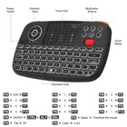 Rii I4 Mini Bluetooth Wireless Keyboard With Touchpad 2 4ghz Backlit Mouse