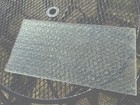 C 1920 Florentine Glass Window Pane W  Chicken Wire  Fire Prevention   Privacy 