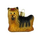 Yorkshire Terrier Dog Yorkie Glass Old World Christmas Ornament 12151 Free Box