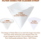 Maple Syrup Filters Set  12 Pcs 1qt Reusable Maple Syrup Filter System  Include 
