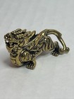 Brass Pixiu Figurine Feng Shui Wealth Pi Yao Statue Lucky Tea Pet