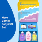 Johnson s Baby Here Comes Baby Gift Set  Baby Essentials For New Parents With Mo