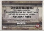 2017 Topps The Walking Dead Evolution Manufactured Bat Relics Abraham Ford 0fr5