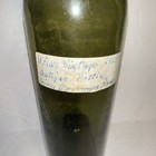 Antique Hand Blown Thick Green Deep Punt Base Wine Glass Bottle 12   