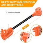 Nilight 2pcs 50a To 30a Rv Plug Adapter 18  Dogbone 50a Male 30a Female