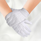 Premium White Cotton Gloves For Men   Women - Perfect For Events   Inspections