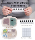Pill Organizer Container Small Travel Pill Box Daily Pill Case Medicine Holder
