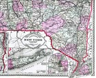 1886 Tunison Map New York Ny City Manhattan Long Island Buffalo Albany Syracuse