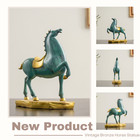 Tang Dynasty Horse Bronze Statue Chinese Antique Style Pony Sculpture Decor 7 