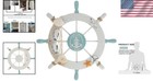 Nautical Ship Wheel Wall Decor - 11  Wooden  Handmade  beach Theme  