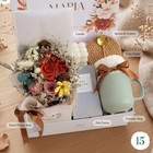 Fall Gift Box For Her  Hostess Thank You Gift Basket  Cozy Blanket   Candle