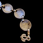1940 s Silver 3-pence Coin Ww2 Trench Art  Australian Soldier s Sweet      bracelet 