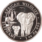 2015 Somalia 100 Shillings 1 Oz  999 Silver Elephant  Ana 2015 Privy - Ngc Ms-69