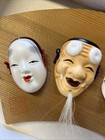 Japanese Miniature Mask Set Of 5 In Original Box