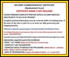 Cold War Victory Commemorative Certificate   Type 1