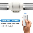 6 Inch Duct Fan - 390 Cfm Inline Ventilation Exhaust Fan With Remote Control