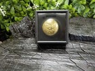 Old Rare Vintage Antique Relic Pre Civil War Militia Officers Coat Button W gold