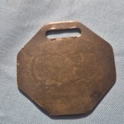 Panama Canal 5569 Octagonal Copper Token Tag A m p y s  Co  N y 