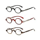 3pack Men Women Small Round Lightweight Reading Glasses  Readers Vintage 1 0 3 5