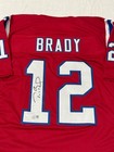 Tom Brady New England Patriots Signed Football Jersey Coa