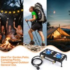 Cast Iron Double Burner Portable Outdoor Camp Stove Propane Gas Lpg Bbq Cooke