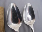 Pair Early European Silver Teaspoons-shield Mark-english-style Engraving-sf8