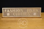 Early Art Deco Solid Bronze Fashion Park Clothes Mens Tailor Store Sign 1920 s