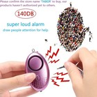 Personal Alarm For Women 140db Emergency Self-defense Security Alarm Keychain Wi