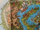 Walt Disney Disneyland Original 1962 Map 30  X 45  Mint Condition W  Envelope