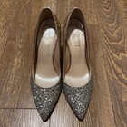 Poolside Glitter Pumps Silver Gold Wedding Shoes Sz 23 5cm